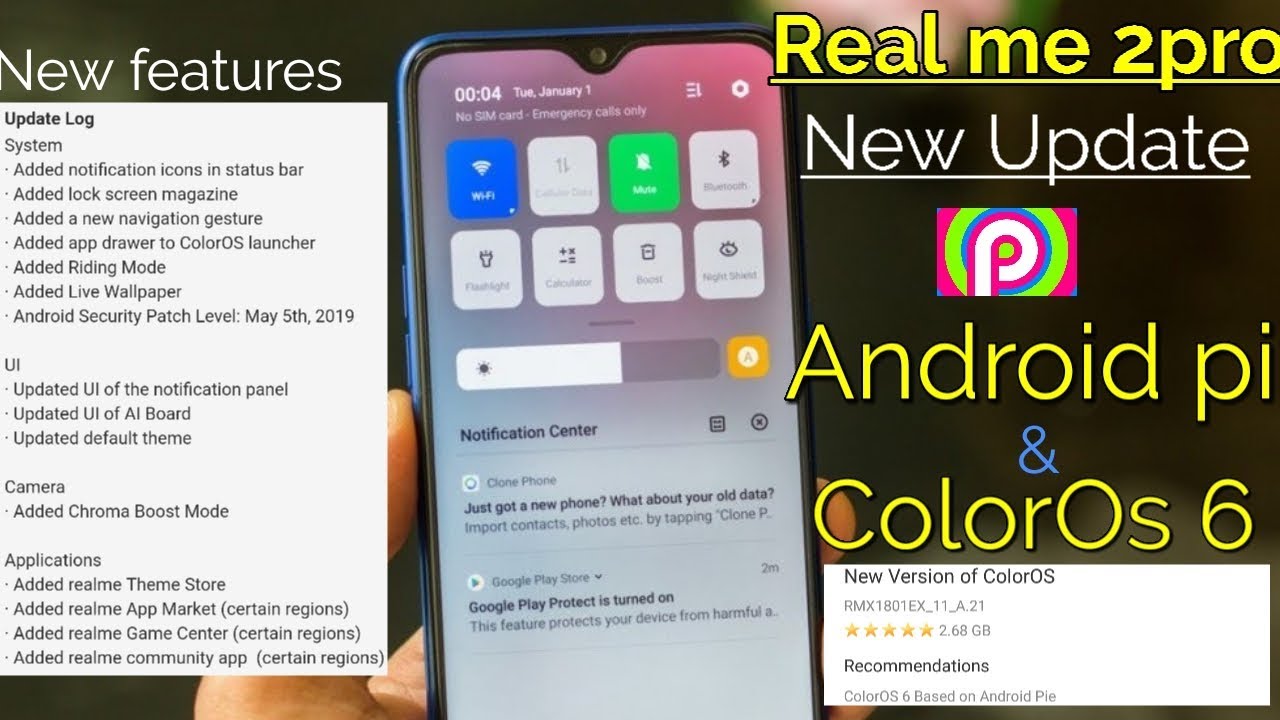 #colorOs6 #pi Realms 2pro Android pi and colorOs 6 NEW UPDATE. |New features.