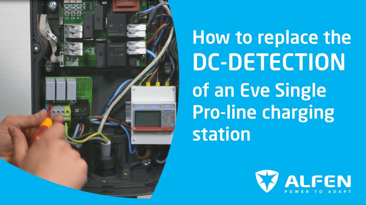 How to replace the DC-DETECTION MODULE of an Alfen Eve Single Pro-line charging station