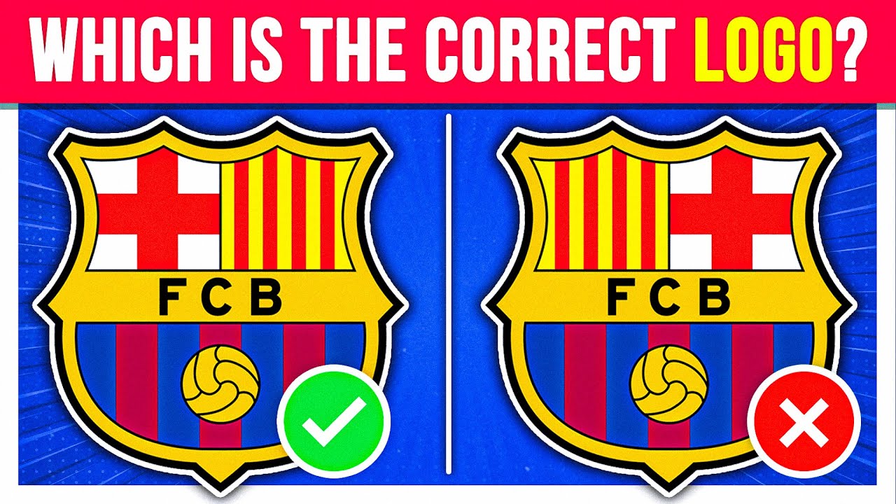 GUESS THE CORRECT FOOTBALL LOGO - WHICH LOGO IS RIGHT ? | FOOTBALL QUIZ 2023