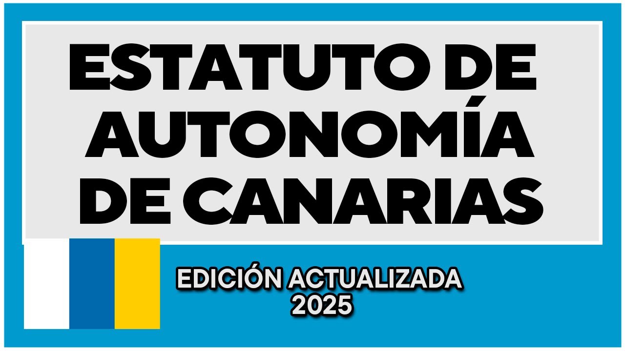 ESTATUTO DE AUTONOM&Iacute;A DE CANARIAS | AUDIO LEY COMPLETA | PREPARA OPOSICIONES