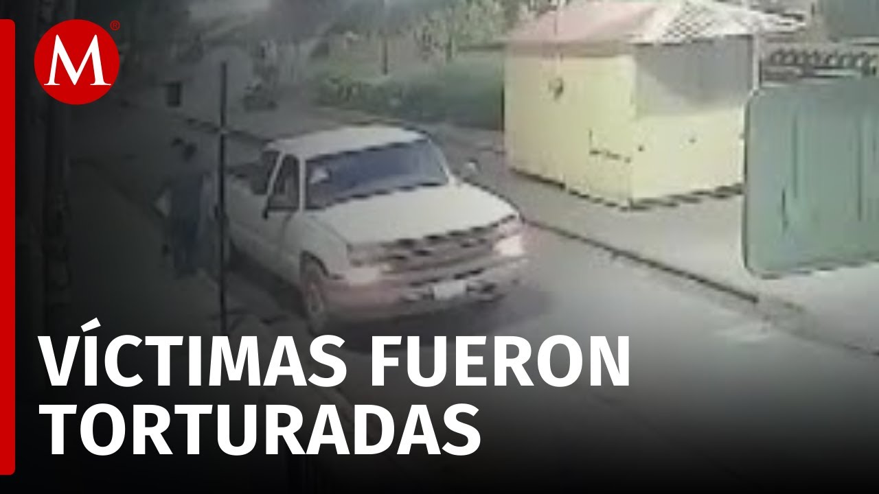 Abandonan camioneta con 4 cuerpos frente a plaza principal de Rioverde, SLP