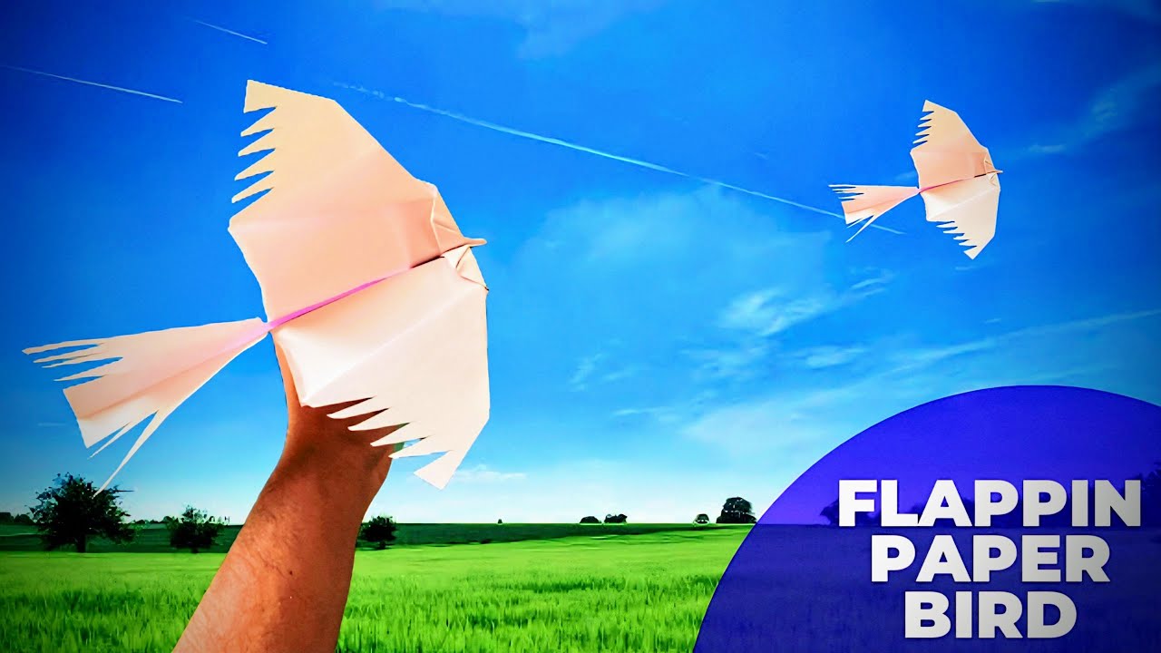 How to make paper airplane || flapping paper bird