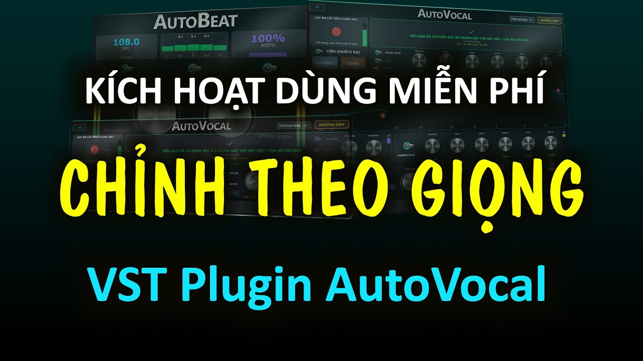 Cách để dùng miễn phí AutoVocal - Chỉnh Theo Giọng Tự Động Quá Đỉnh!