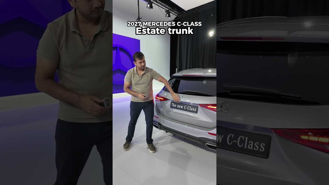 💡Trunk/boot (estate) of the new 2027 Mercedes C-Class ICE