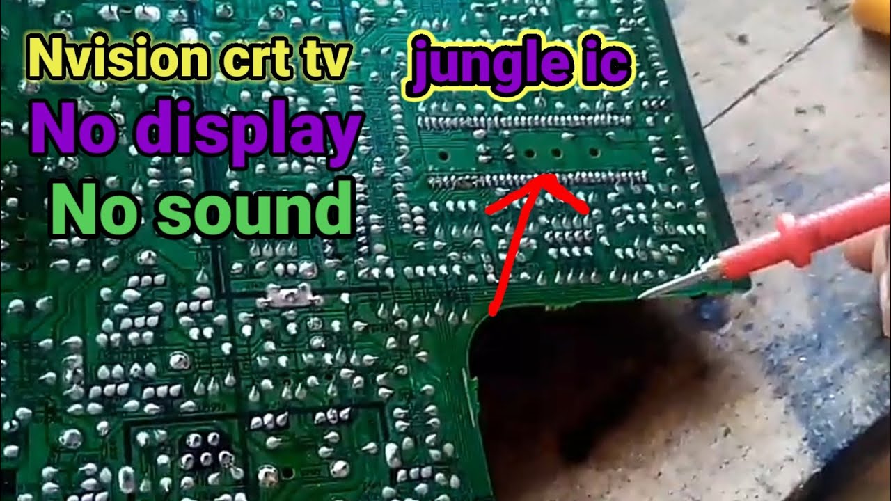 Nvision crt tv 14inch, good power, good occilation, but no display, and no sound.