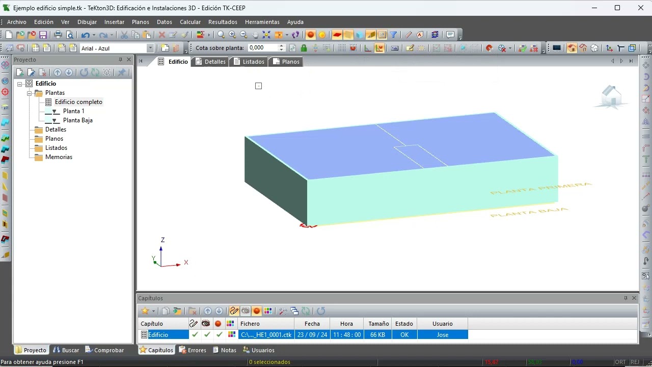 TEKTON3D TK-CEEP. Breve tutorial para emitir certificado energético de un edificio