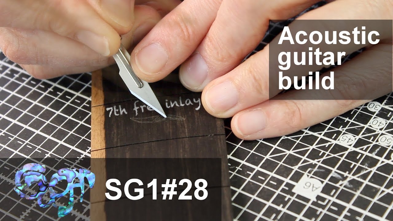 SuGar SG1 acoustic guitar build part 28: The 7th fret inlay experiment