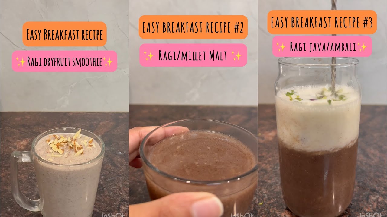 5 Minute Breakfast: 3 Instant Ragi Malt Recipes for Busy Mornings – Healthy, Quick & Delicious!