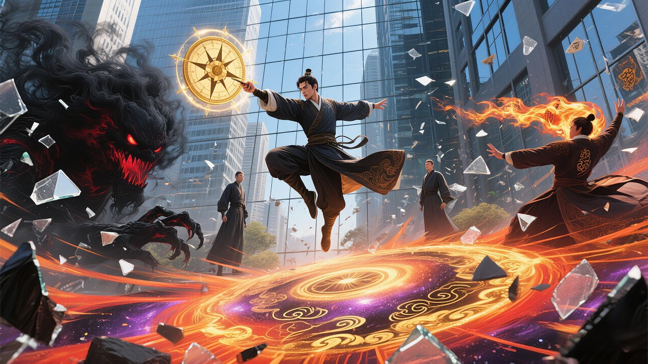 【都市奇人】擺攤算卦遭嘲笑，他睜開陰陽天眼，竟當場召喚九天神雷轟殺厲鬼！路人全嚇傻