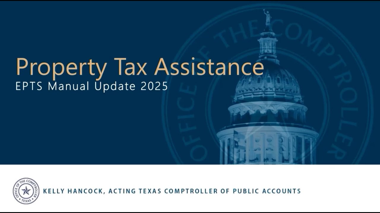 Property Tax Assistance: Electronic Property Transaction Submission (EPTS) Process (2026)