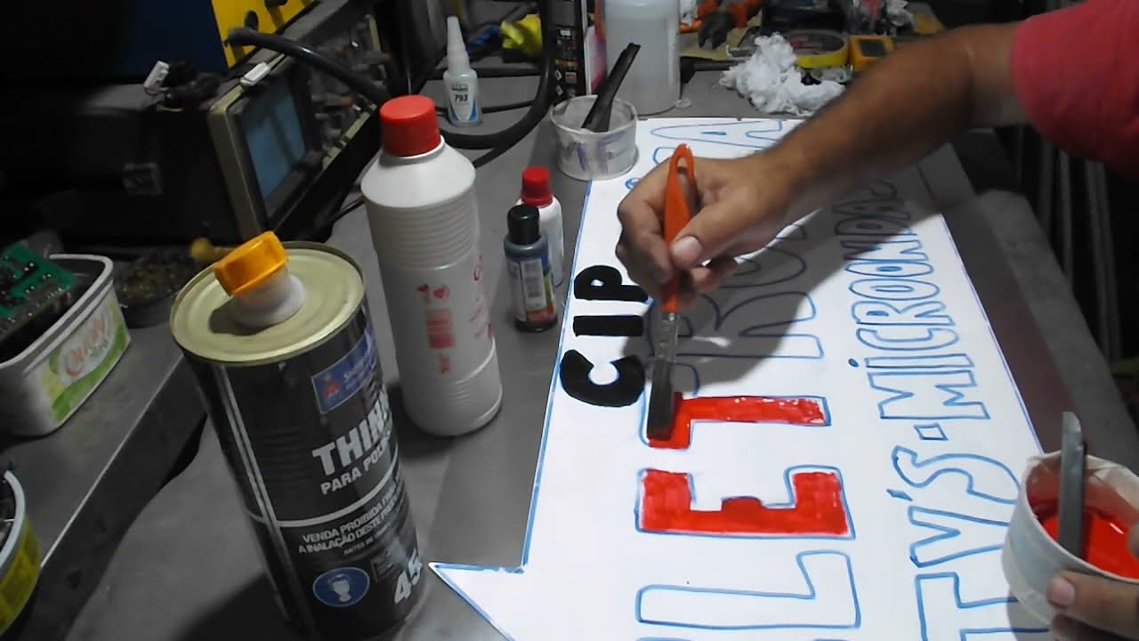Como fazer TINTA para LETREIRO