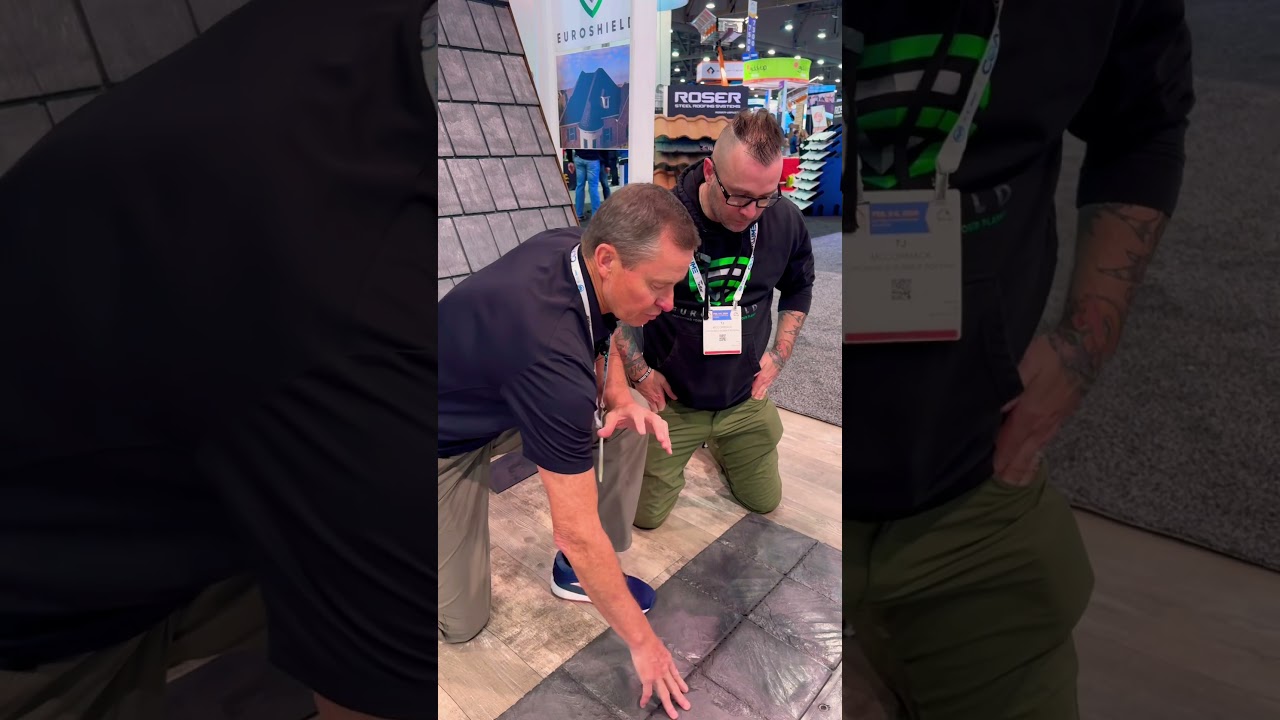 Part 2 Euroshield Rubber Roofing Demonstration at the IRE. #fyp #roofing #euroshield #ire #wgr