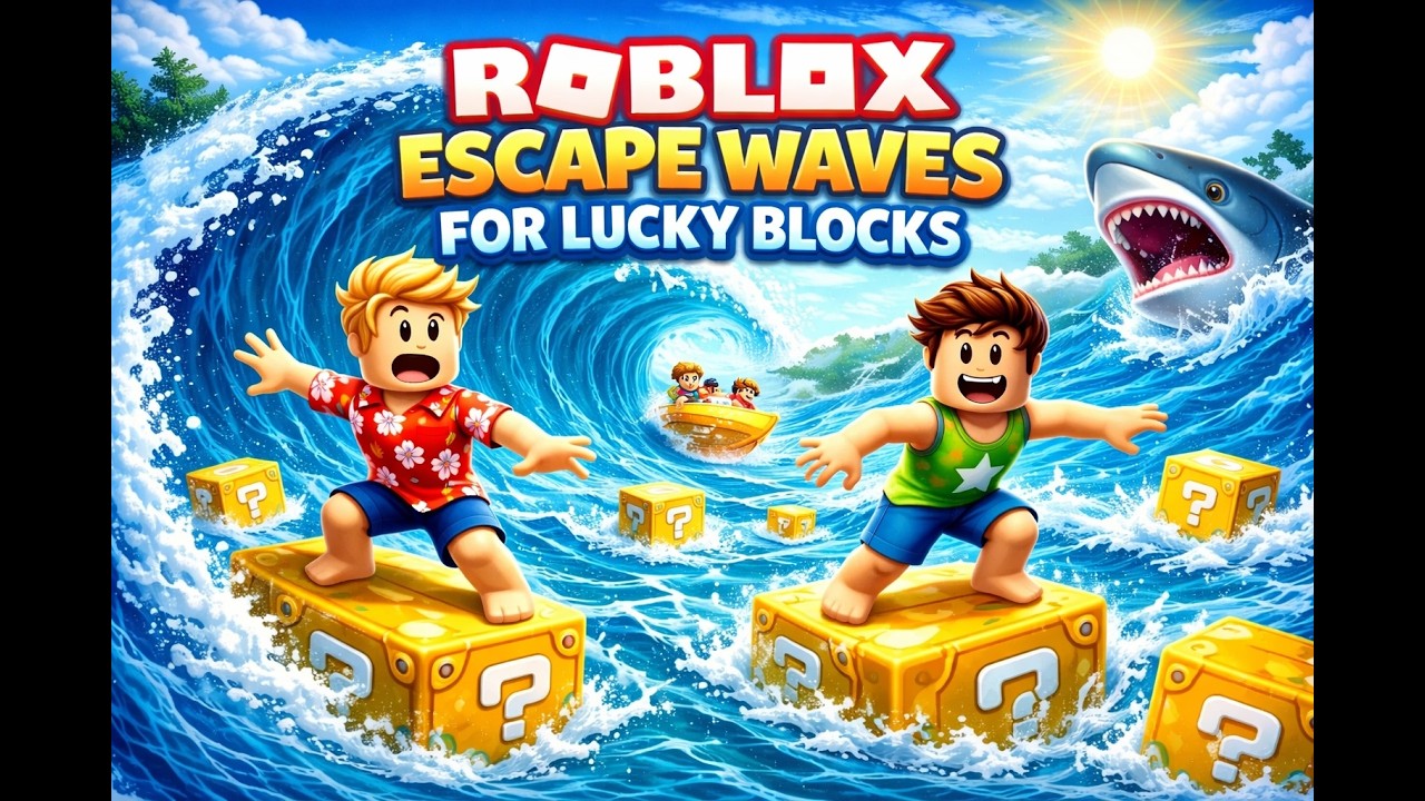 Roblox-Escape Waves For Lacky Blocks