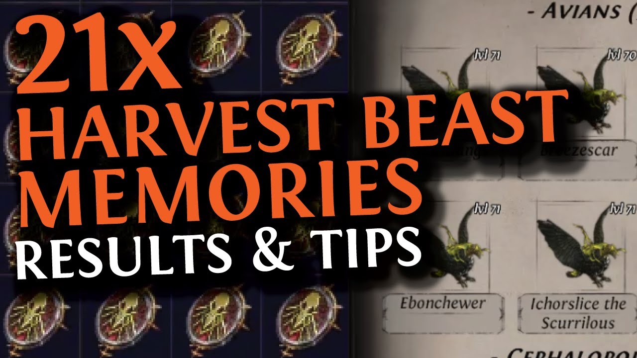 PoE 3.24 - 21x HARVEST BEAST MEMORIES // HOW MUCH PROFIT PER HOUR? / IS THIS FARM ANY GOOD?