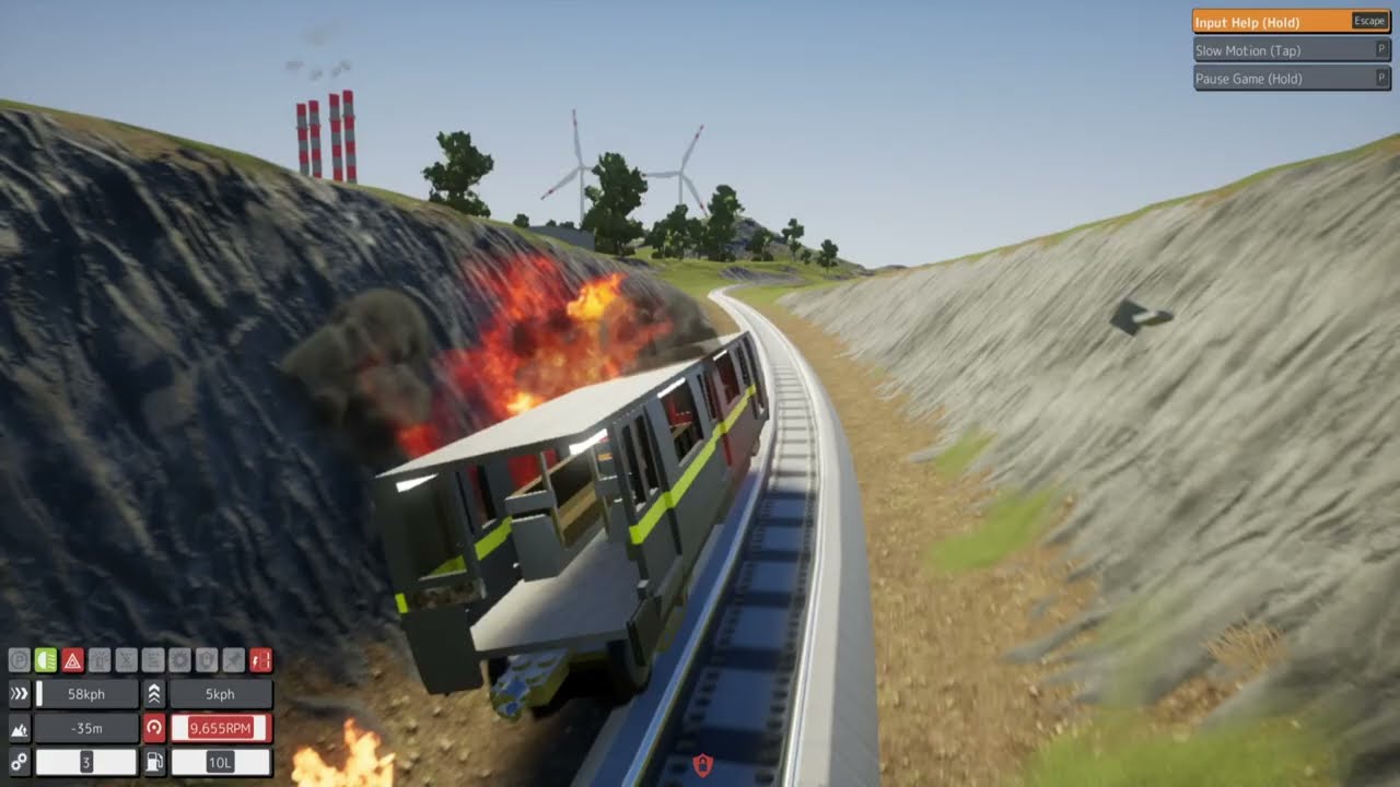 Brick Rigs trains