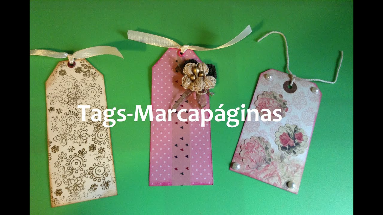 Tutorial Scrap: Técnicas para hacer Marcapáginas o Tags