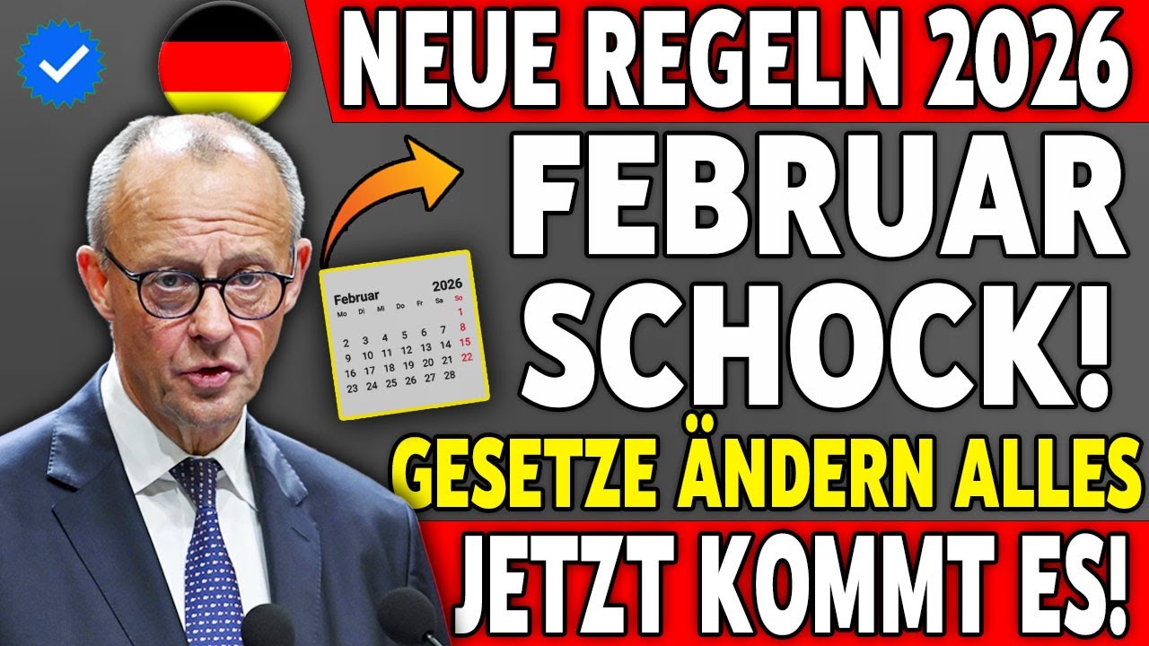 💥 SCHOCK | Neue Gesetze Deutschland | Februar 2026 | Treffen Uns Alle
