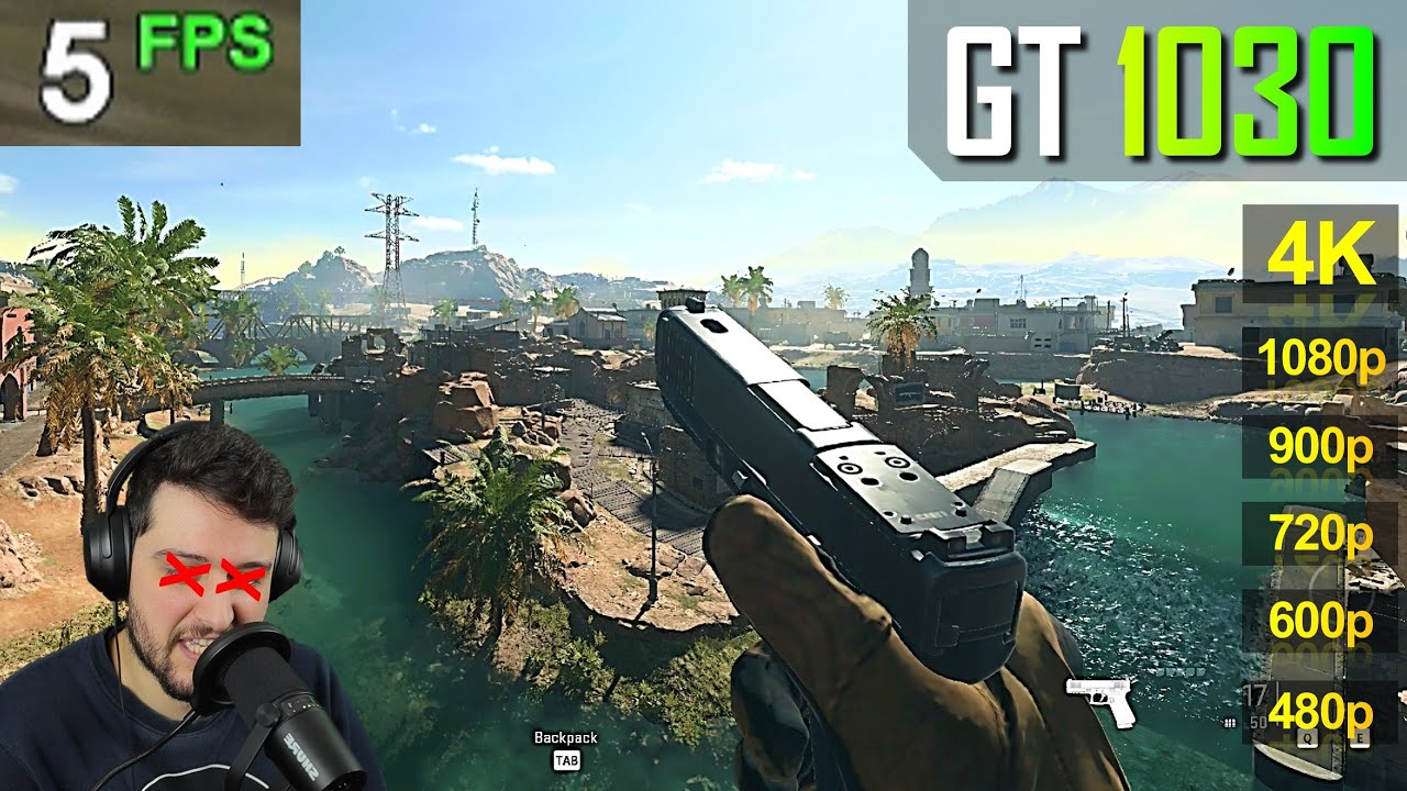 Going Blind Playing WARZONE 2 on a GT 1030...