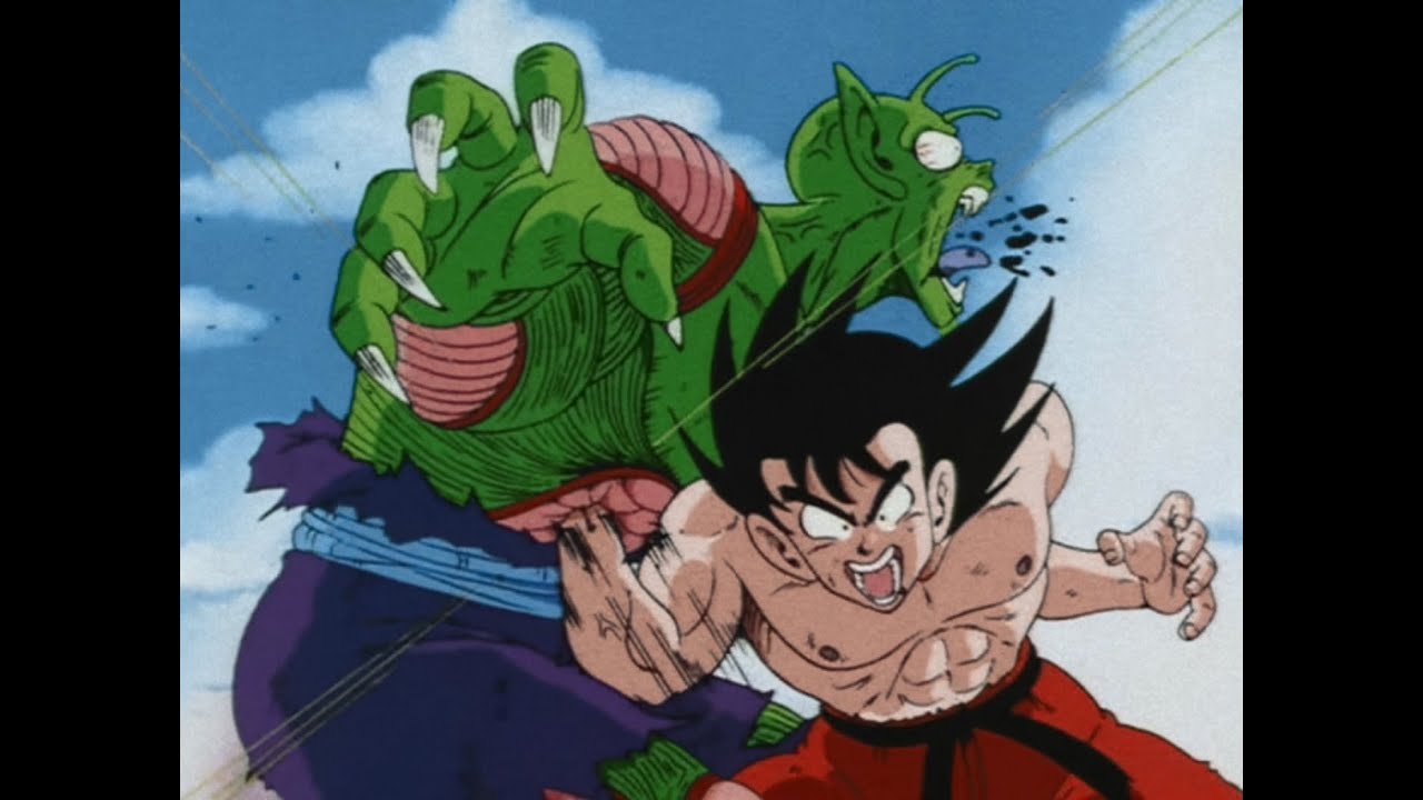 Goku does the Meteor Combination on Piccolo Jr. (Color Corrected)