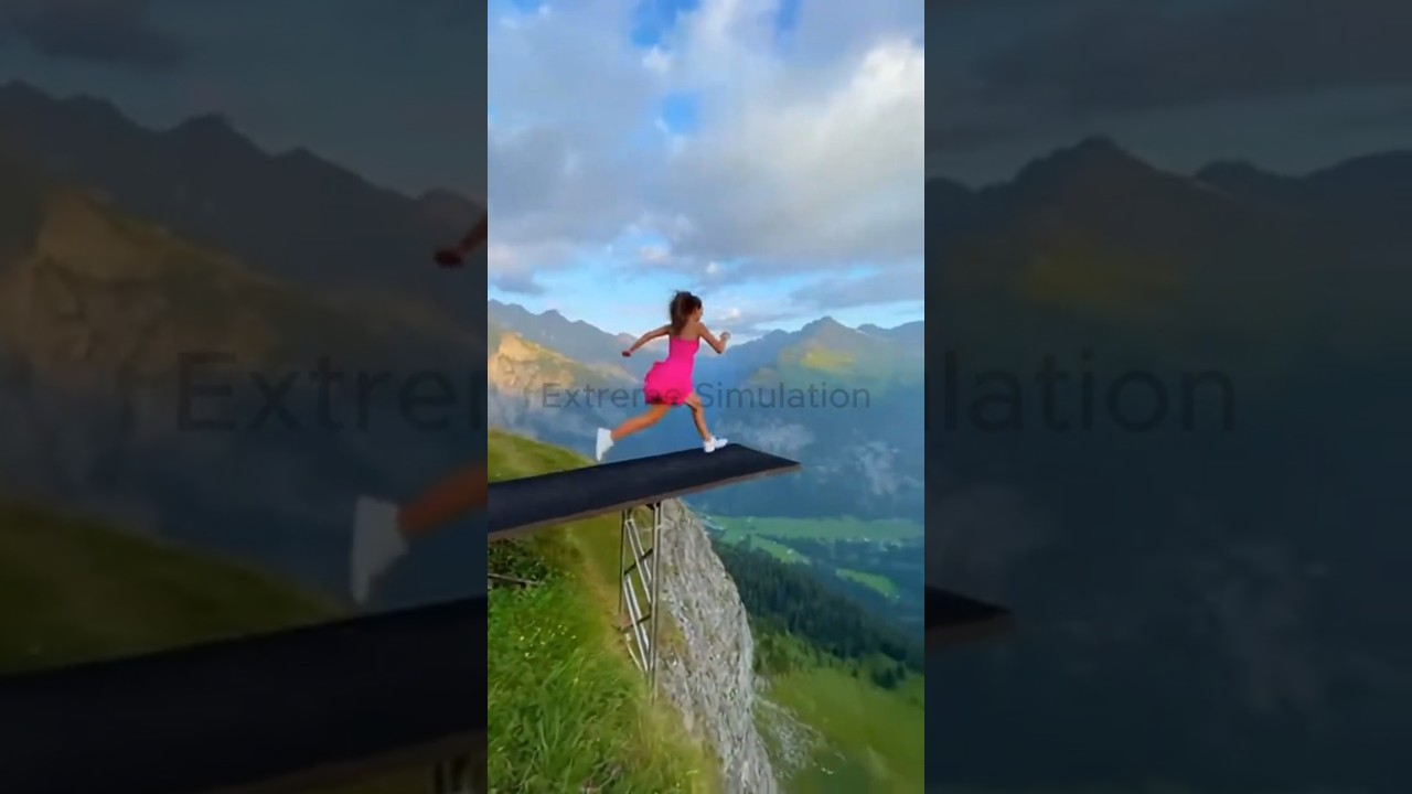 She Trusted the White Cliff Airbag! 😱 Epic High Jump!