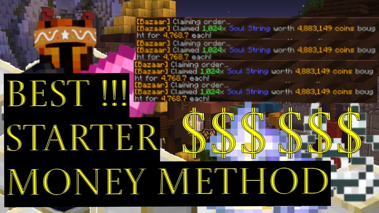 ULTIMATE STARTER MONEY MAKING METHOD: Hypixel Skyblock Episode 2