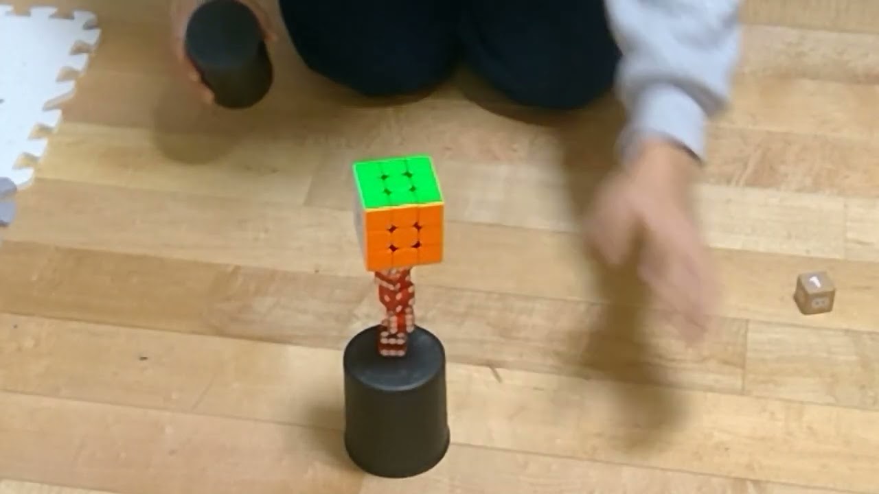 えみちゃんに届け！！！！久々の特技動画！！！！えみちゃんまだ覚えててくれてるかなぁーーー、、、　　　#ダイススタッキング 　#川本笑瑠 　#きゅーてすと