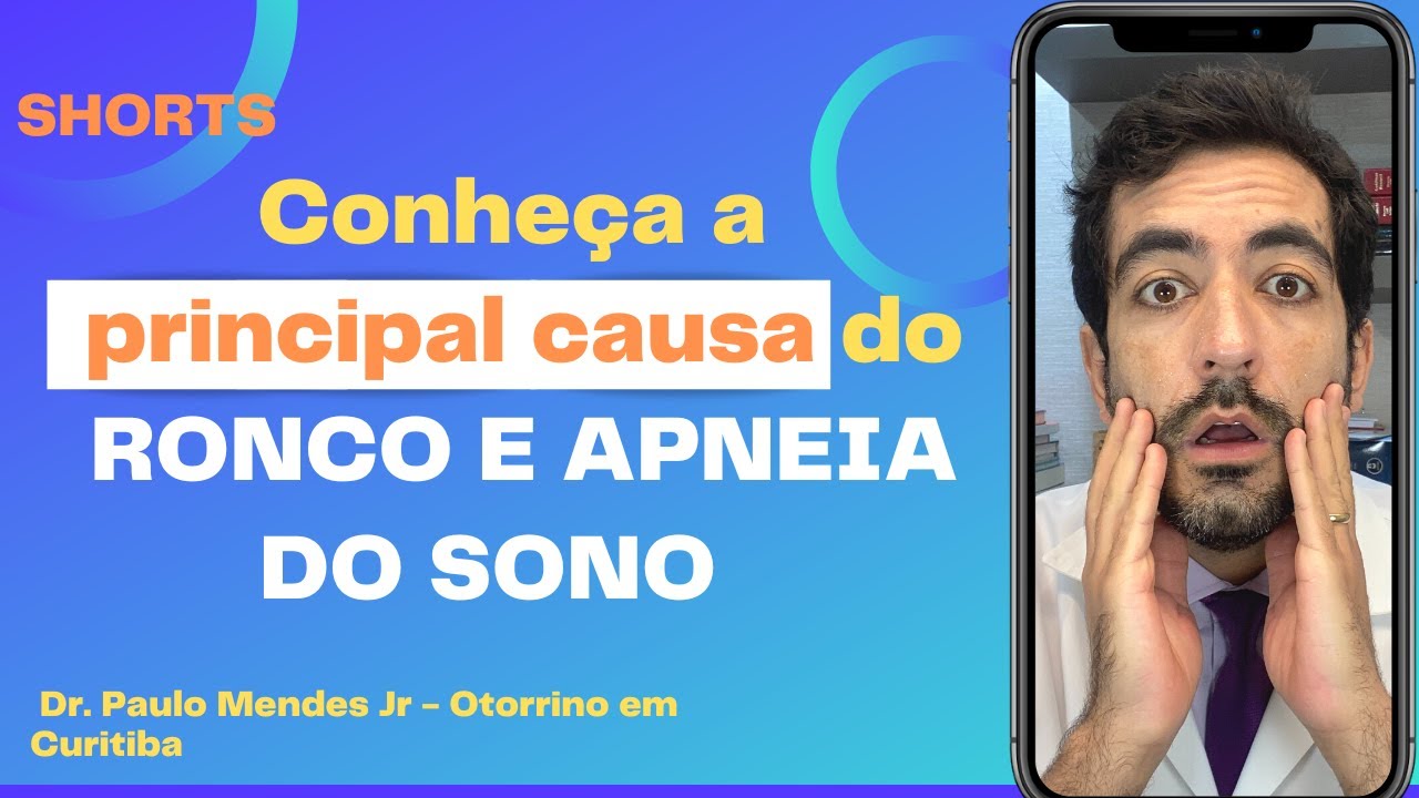 Saiba a principal causa de ronco e apneia e como fazer o tratamento cir&uacute;rgico e exerc&iacute;cios #shorts