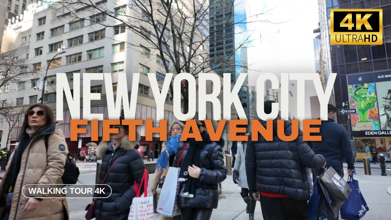 Walking Tour of Fifth Avenue, NYC 🏙️ | Iconic Landmarks & Luxury Shopping