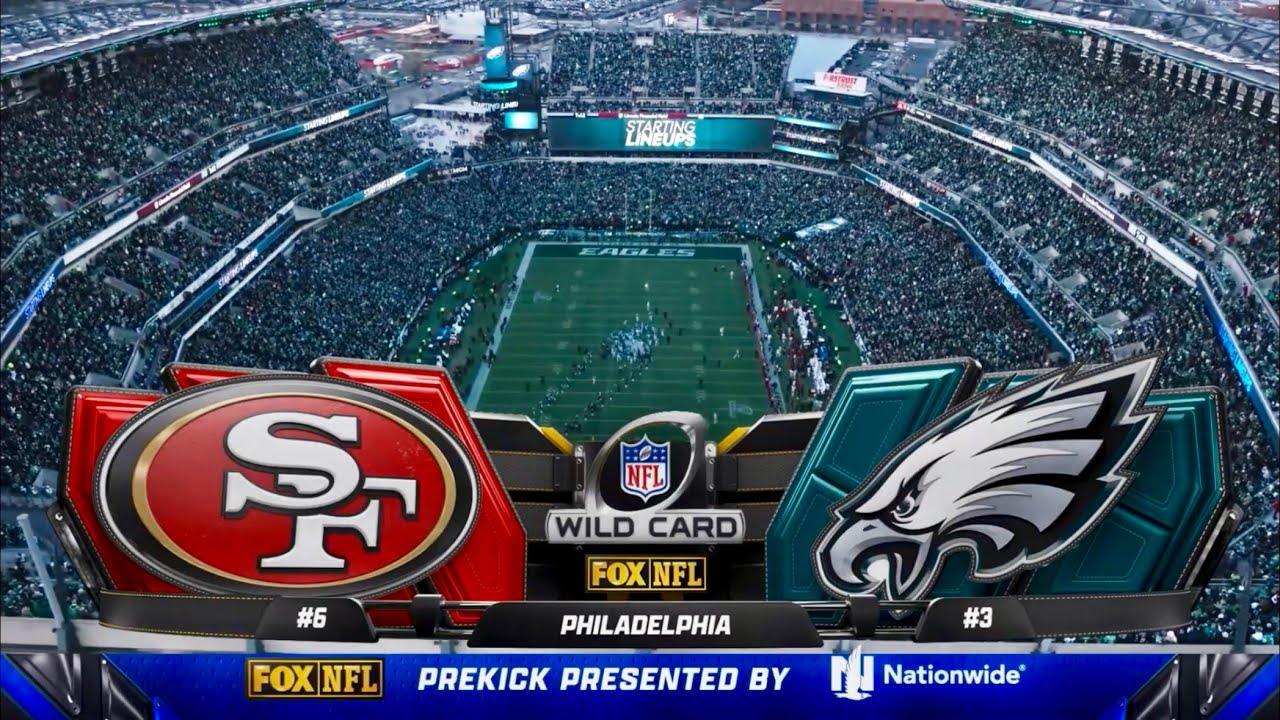 NFL on FOX Intro 2025 NFC Wild Card - 49ers vs Eagles | 01/11/2025