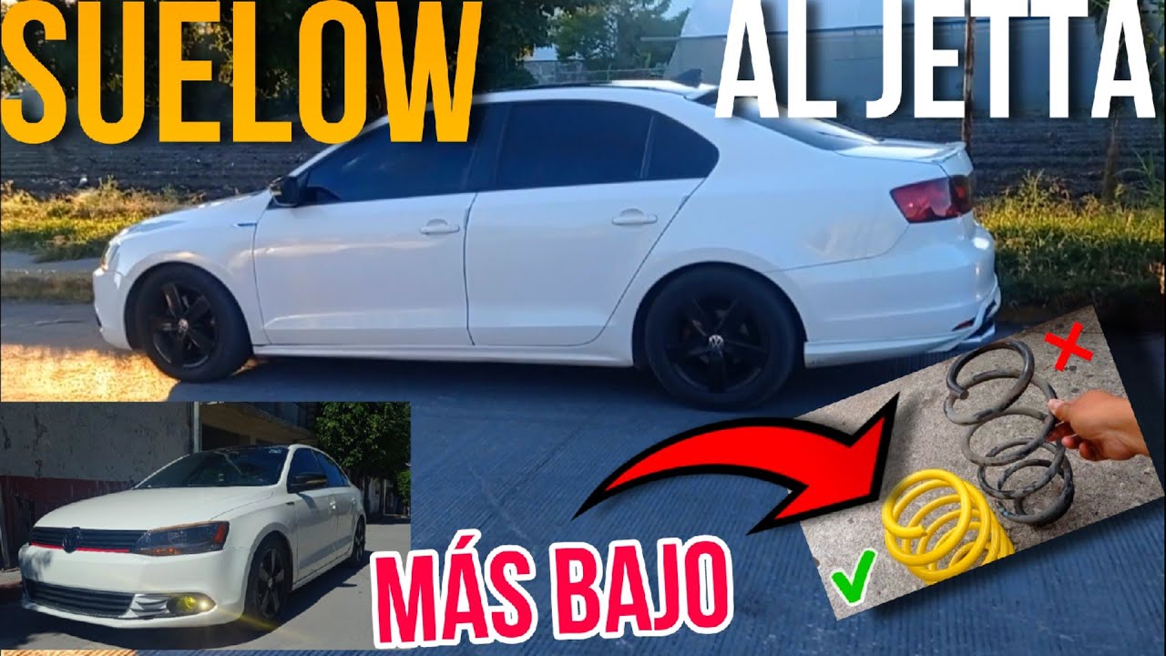 Le pusimos resortes deportivos al jetta mk6 para bajarlo NP RACING RESORTES 