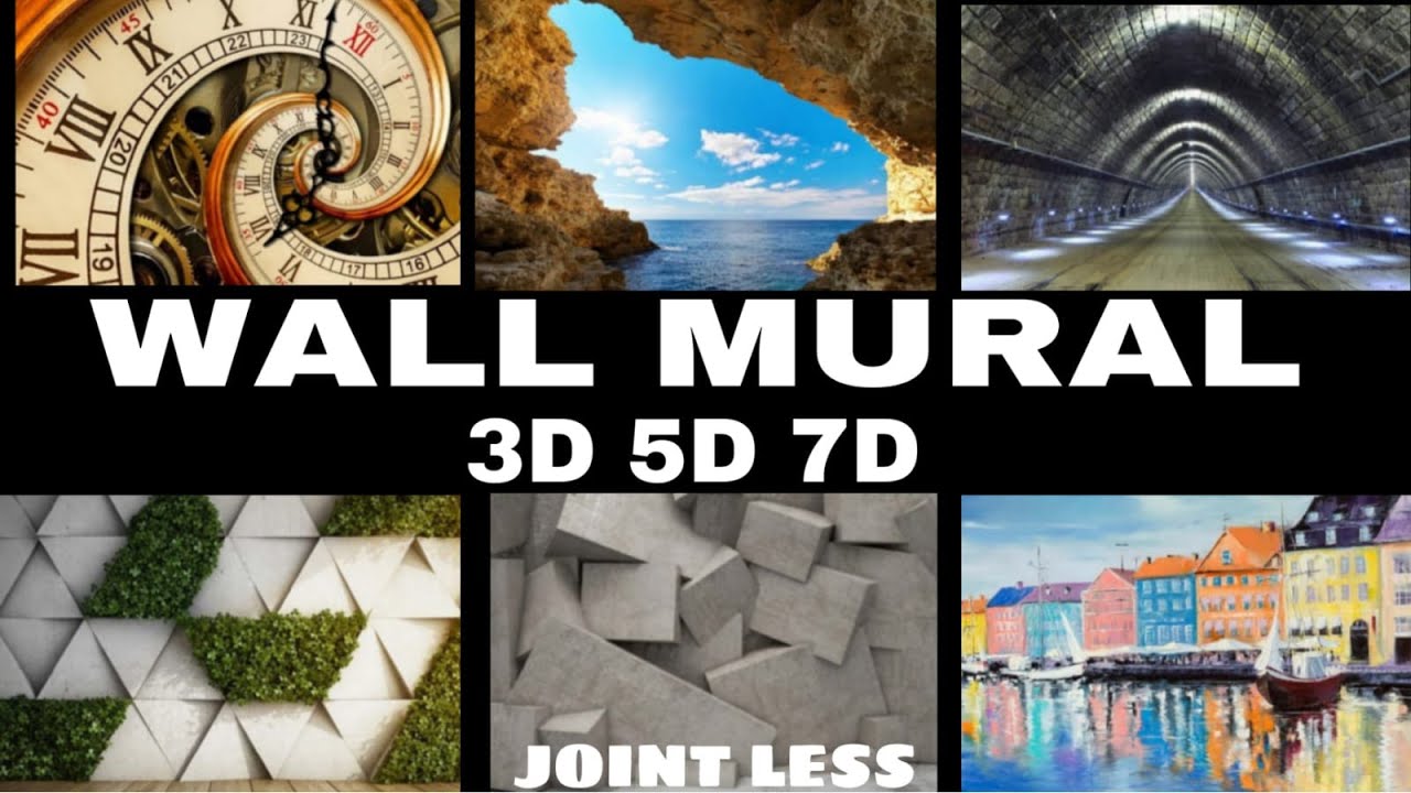 3D 5D 7D wall Murals Canvas || wall mural 2022 design in Pakistan || a bit different interiors