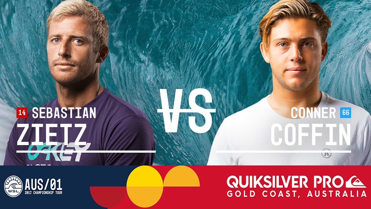 Sebastian Zietz vs. Conner Coffin - Quiksilver Pro Gold Coast 2017 Round Three, Heat 11