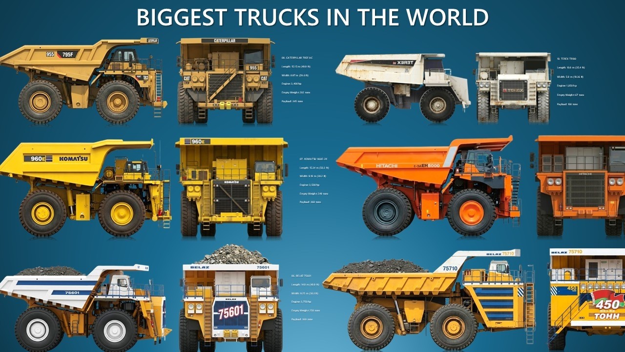 ТОП-10 самых больших грузовиков в мире