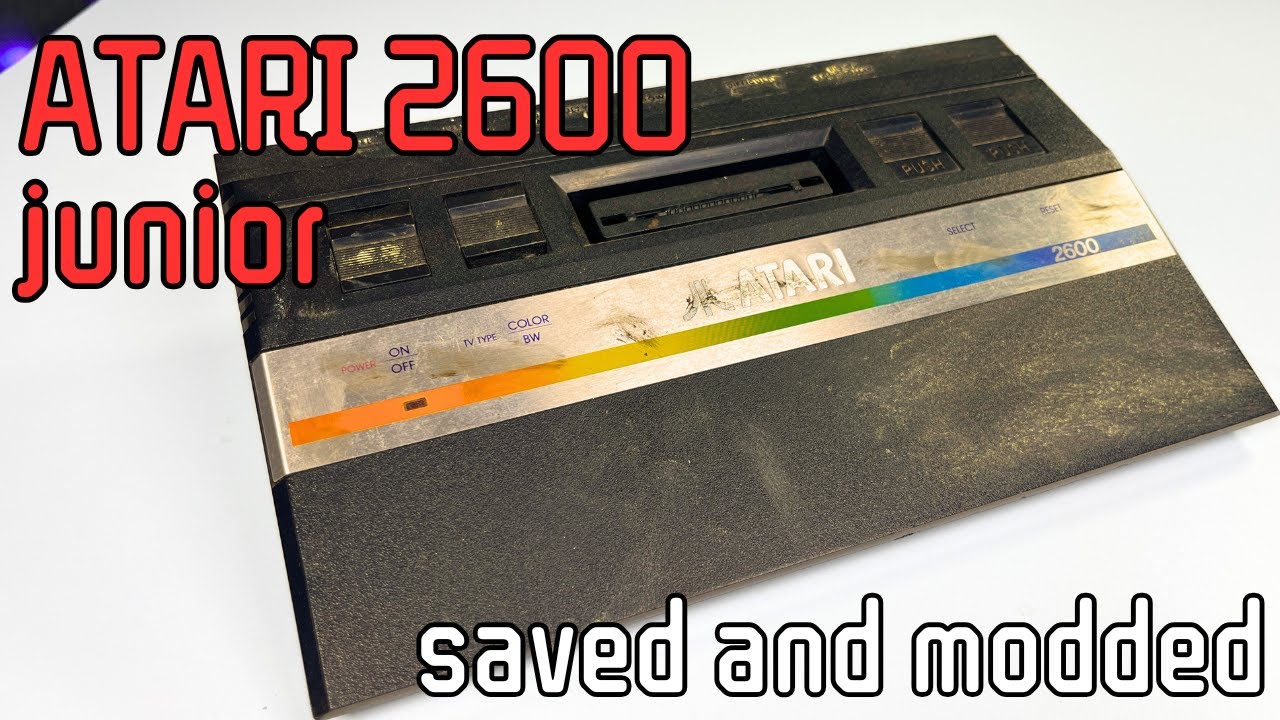 Reviving a Dead Atari 2600 Jr. | Custom AV Mod & Full PCB Overhaul