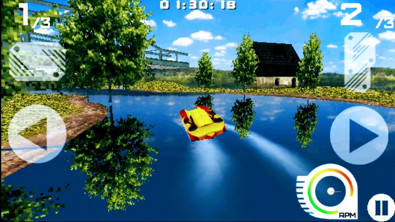 POWER BOATS SURGE 3D GAMEPLAY (JAVA MOBILE GAME)