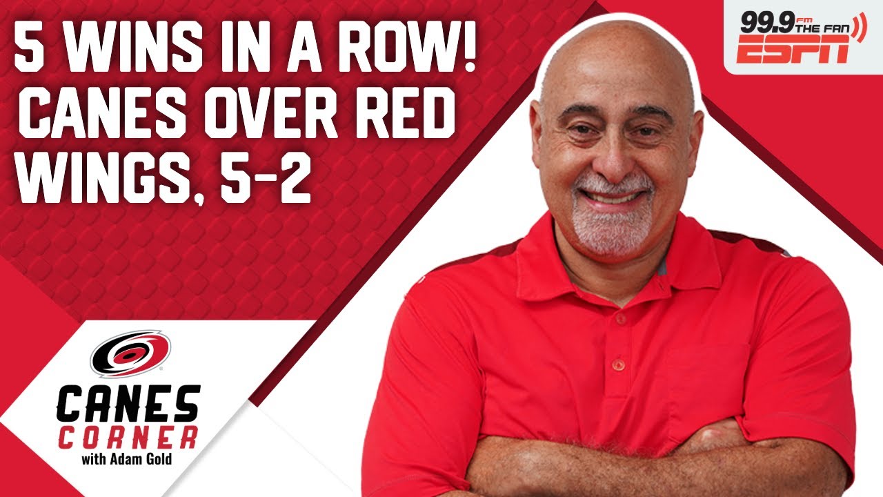 Carolina Hurricanes 5-2 over Detroit Red Wings