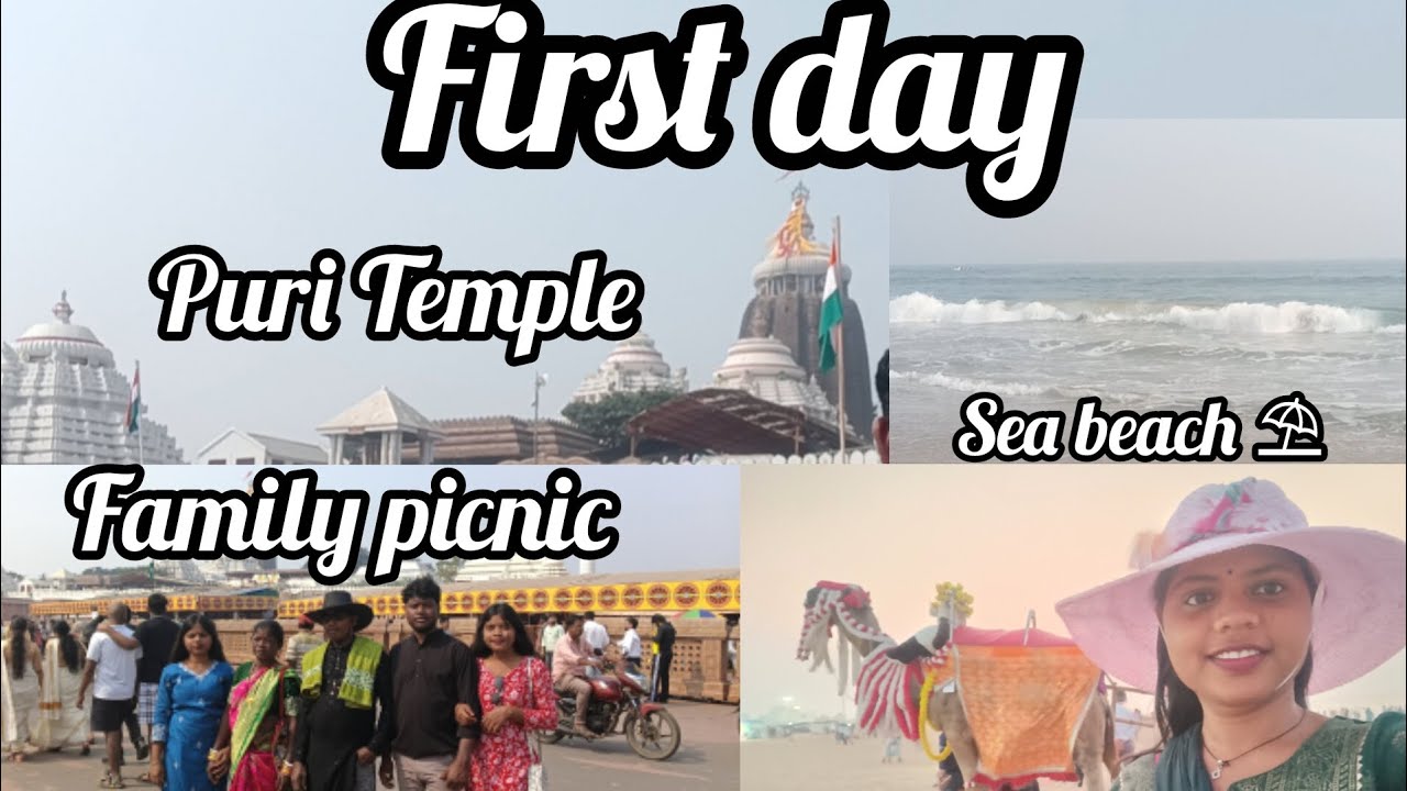 Family Picnic/Puri Temple ‼️⭕‼️/ Sea beach ⛱️