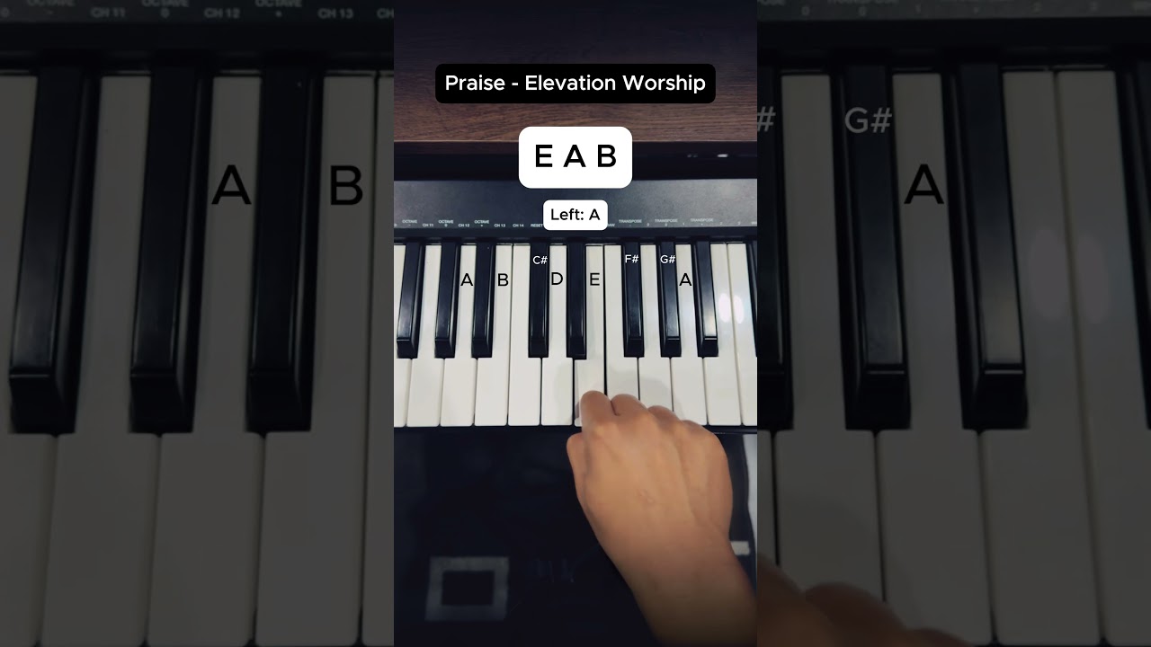 Praise - Elevation Worship | Easy Piano Tutorial #piano #pianotutorial #pianomusic #pianocover