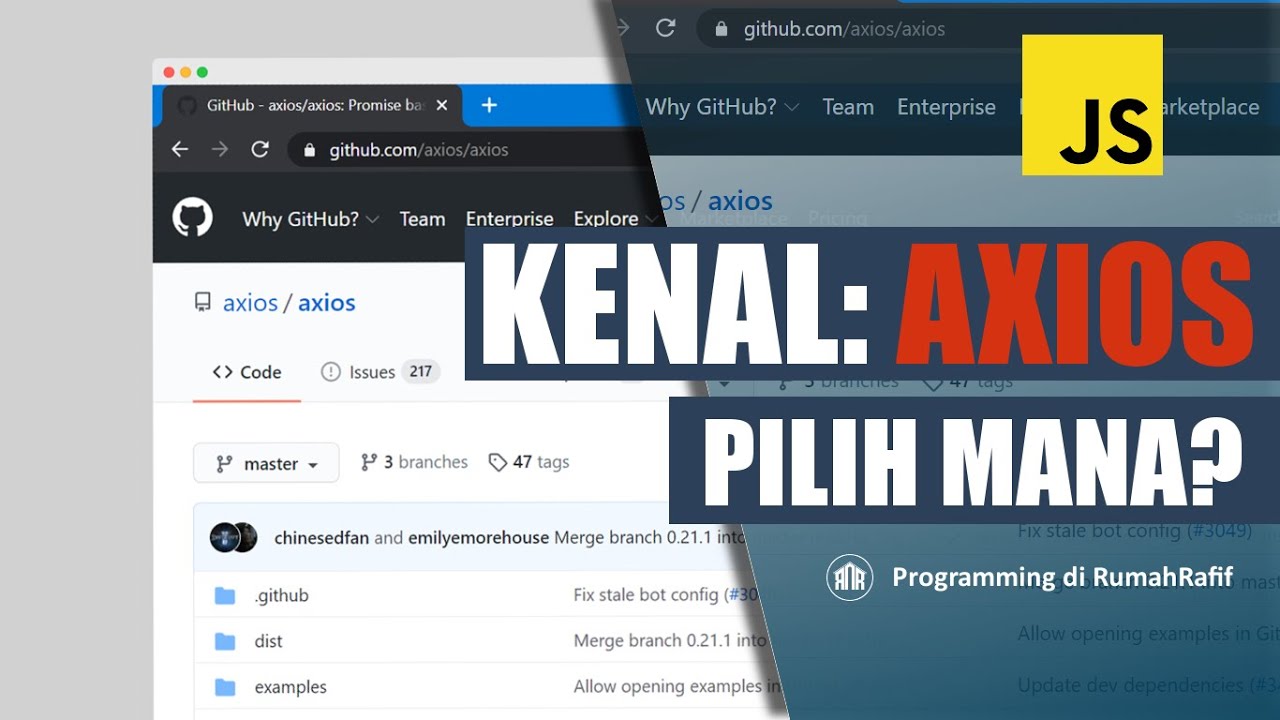 18 MENIT MENGENAL AXIOS | AXIOS VS FETCH | Axios Javascript Tutorial