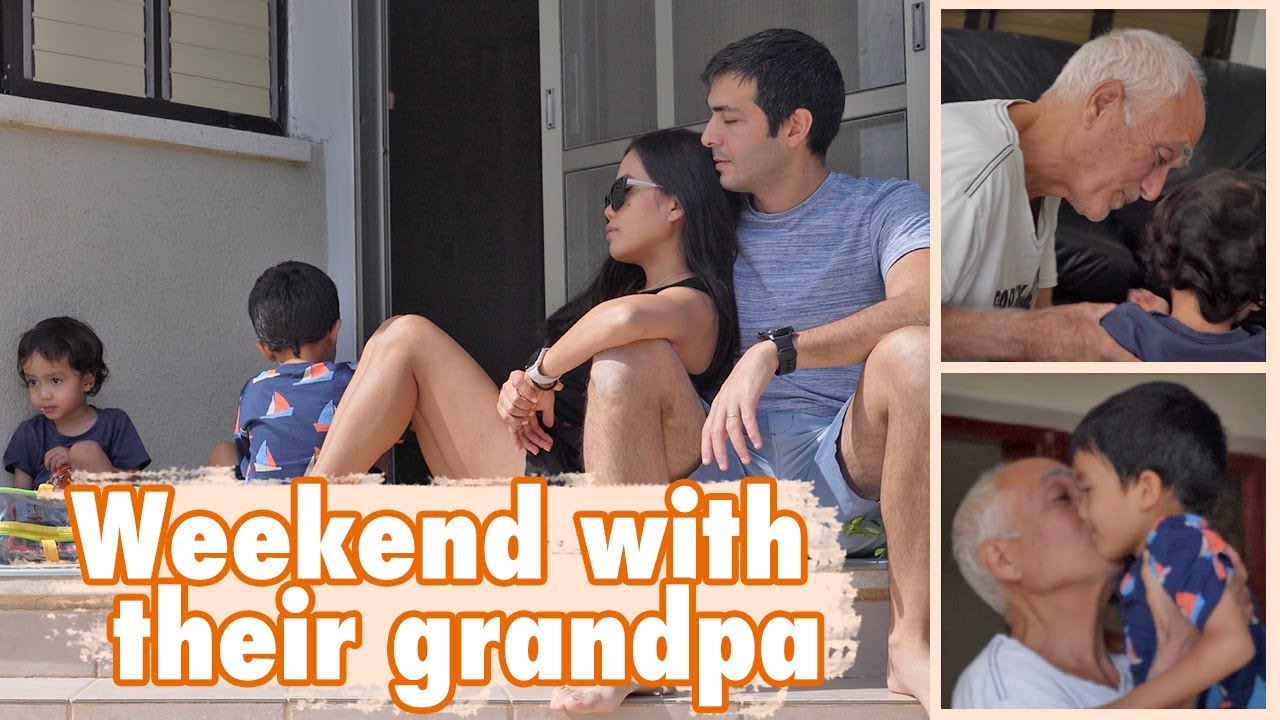 We visited their grandpa in the North of Israel