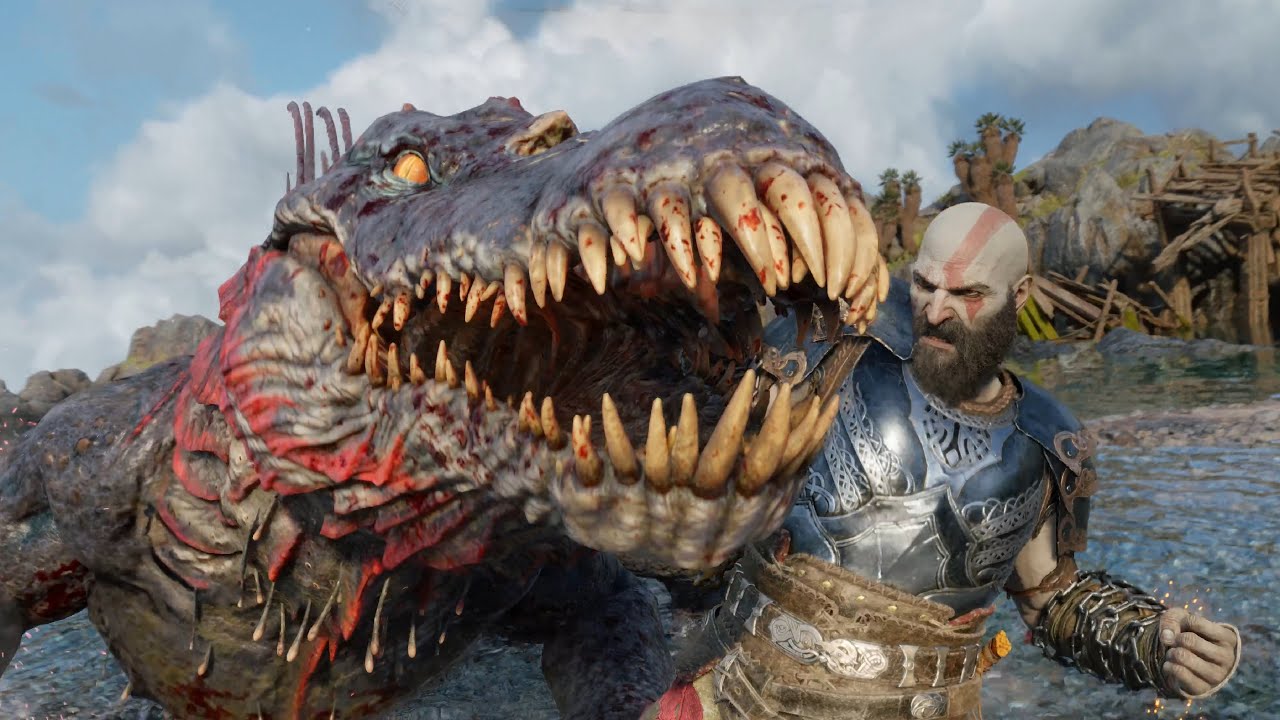 GOD OF WAR RAGNAROK - Dreki Boss Fight | 4K 60FPS