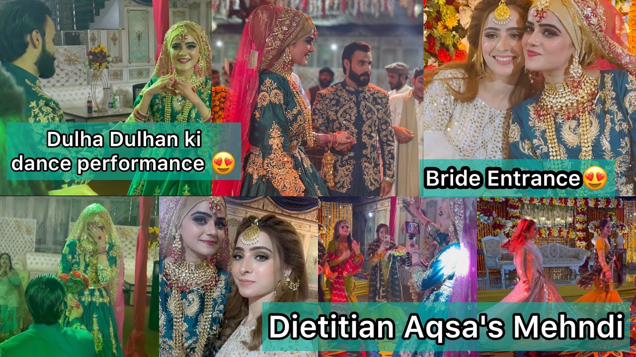 Dietitian Aqsa ki Mehndi pe kia hua? | Dulha Dulhan ki Dance Performance 😍