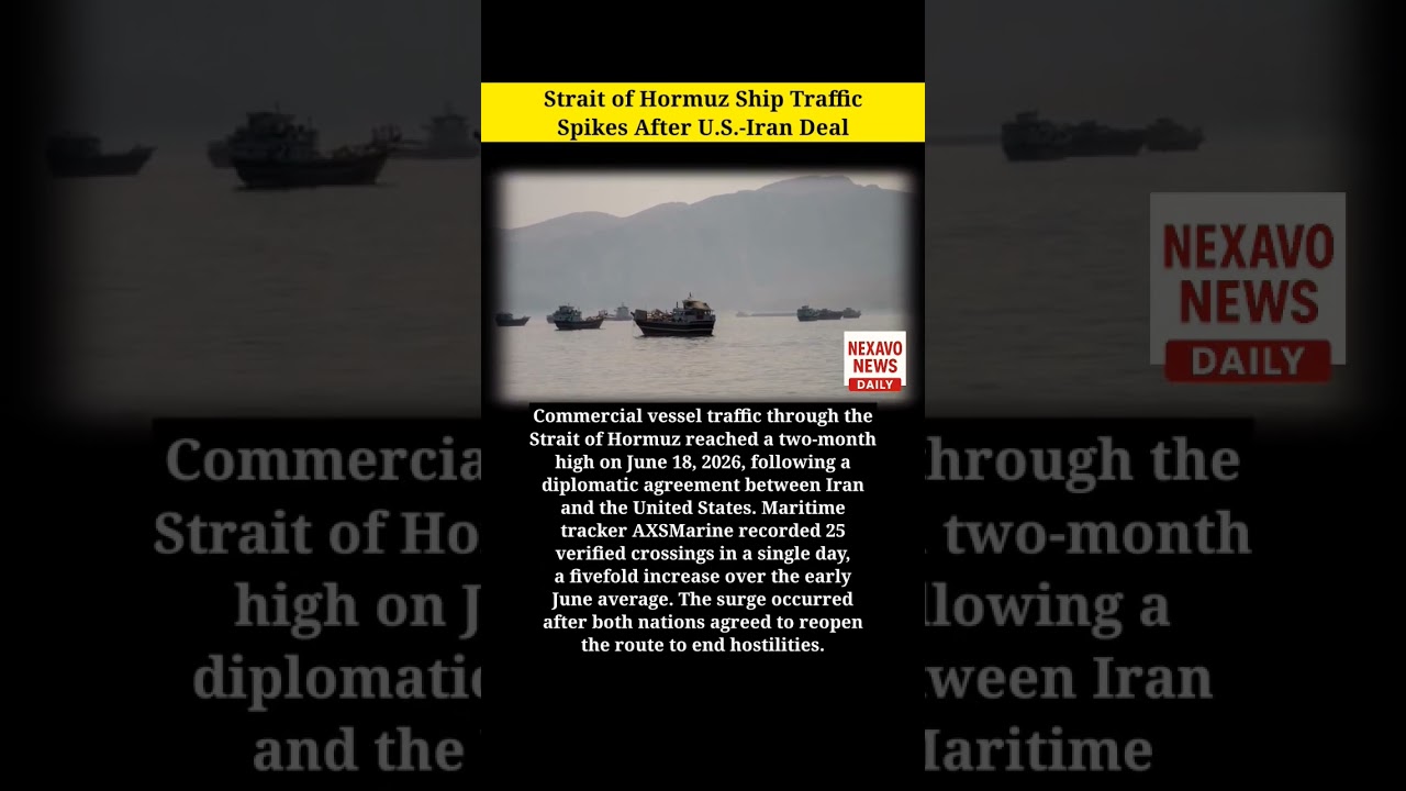 Strait of Hormuz Ship Traffic Spikes After U.S.-Iran Deal #hormuz #us #iran #irandeal #usiran #usa