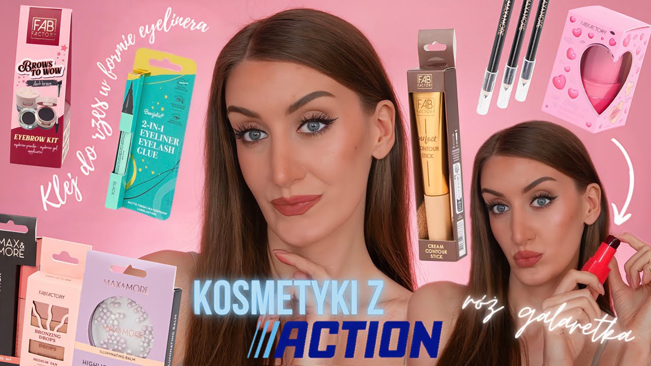 Test TANICH nowości kosmetycznych z ACTION❣️nie wszystko sprawdziło się dobrze 🙁  *makijaż za 60 zł*