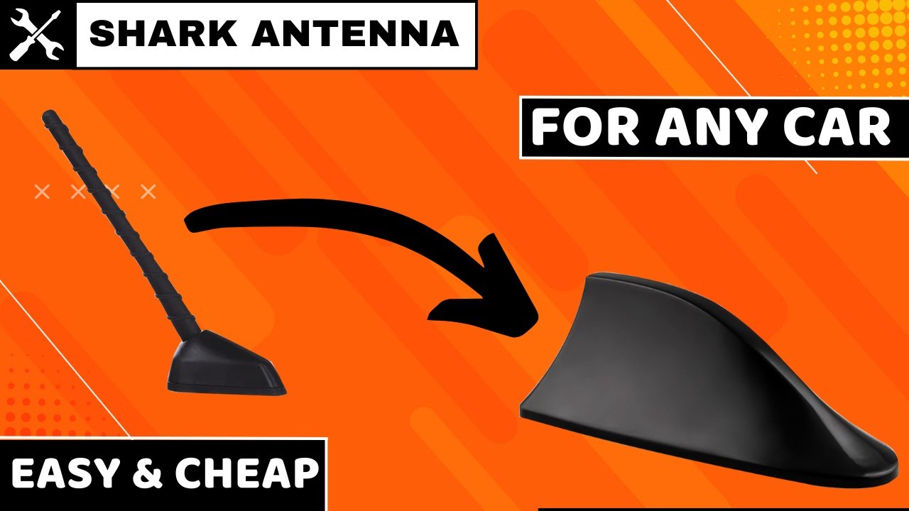 How to Install a Universal Shark Fin Antenna - Easy & Cheap