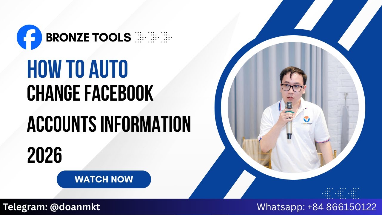 Auto Change Multiple Facebook Accounts Information 2026 | Facebook Bot