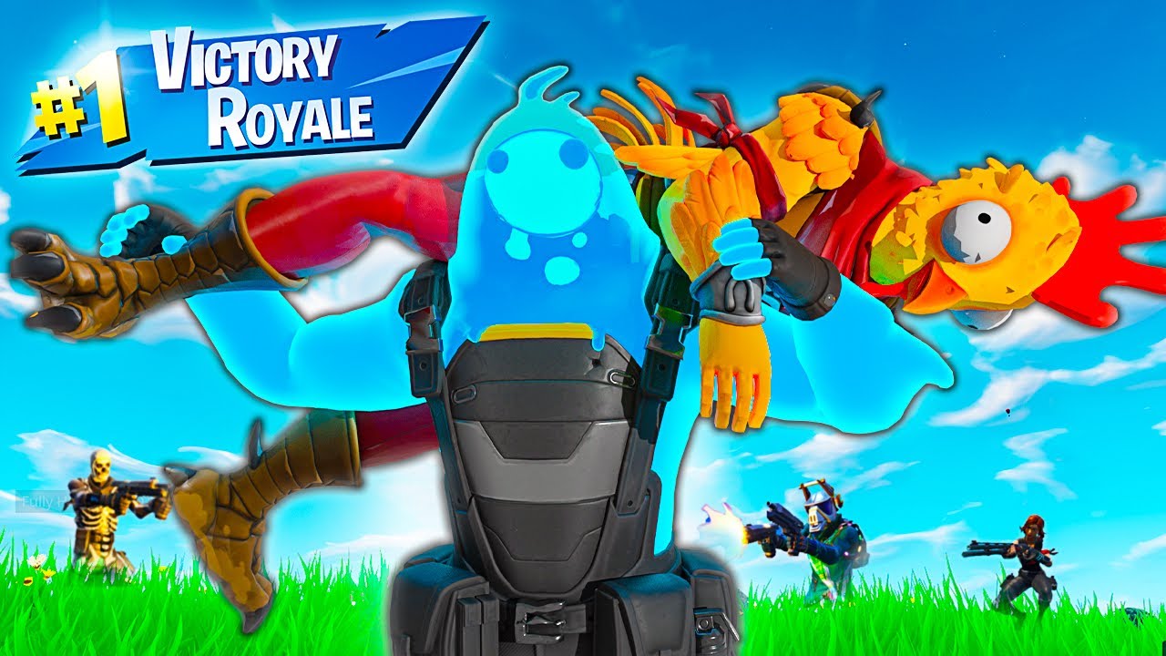 PORTO il MIO COMPAGNO SULLE SPALLE per TUTTA la PARTITA! la CHALLENGE *IMPOSSIBILE* di FORTNITE 2