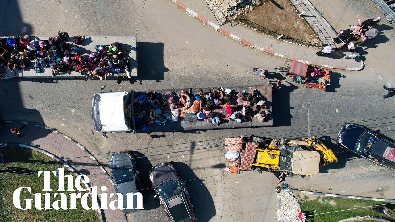 Palestinians flee northern Gaza as Israel-Hamas war escalates