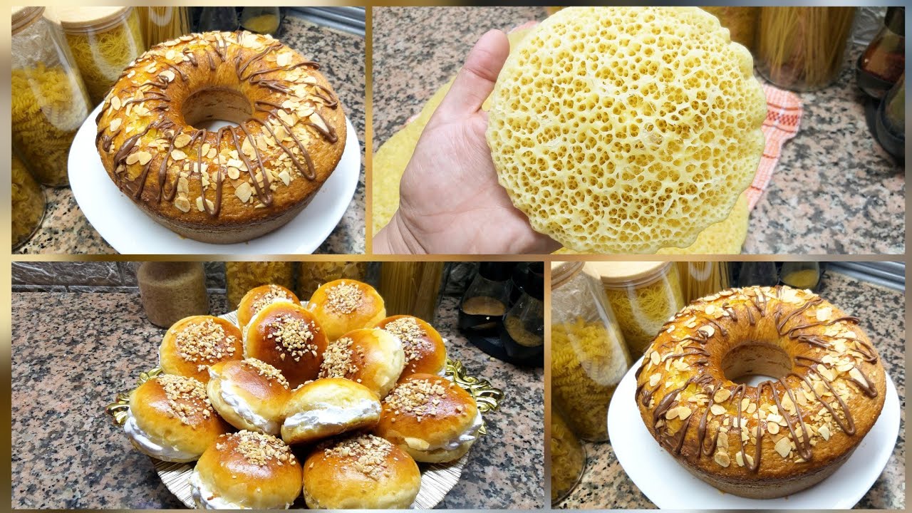 محتارة أش توجدي لفطور لعيد جبتليك وصفات سهلةبغرير شهدة بريوش معمر خفيف بحال القطن كيكة بحجم عائلي👌