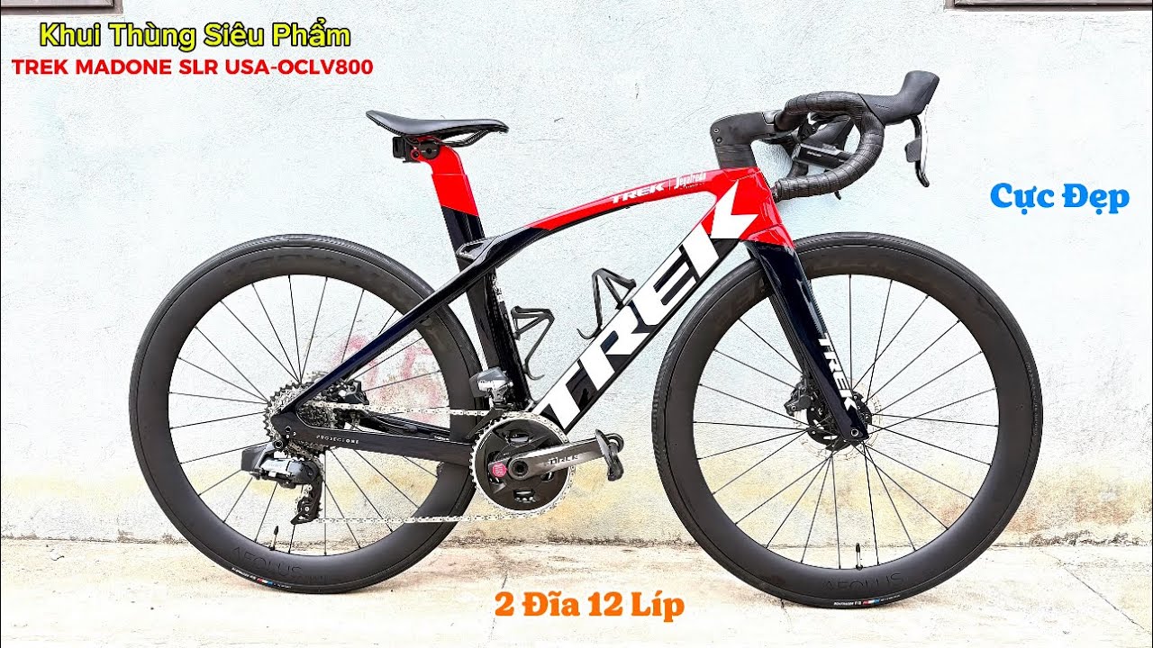 Khui Thùng Siêu Phẩm Trek Madone SLR Full Carbon, Sản Xuất Tại Mỹ Carbon Oclv 800